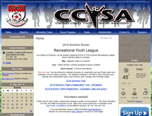 Tablet Screenshot of ccysasoccer.org